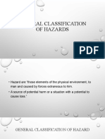 General Classification of Hazards