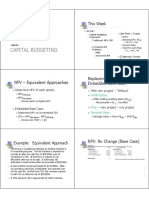 Capital Budgeting: This Week