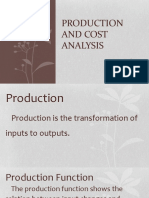 Production and Cost Analysis: Trogo, Cyryll Ice Diamante, Rickony Huerto, Andrea