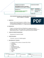 Procedimiento para Analisis de Esterilidad