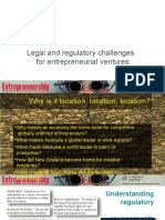 Legal and Regulatory Challenges To Entrepreneurs