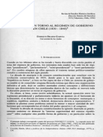 La Discusion en Torno Regimen EN CHILE (1830 1840) ": Gobierno