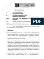 Informe Legal #042-2022 - Opinion Legal Sobre Requerimiento de Adicional de Hojuelas Precocidas