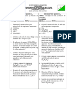 Examen Mol y Número de Avogadro