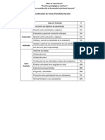 Ponderación Tareas Portafolio Docente