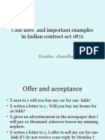 Case Laws in Indian Contract Act 1872