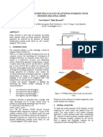 Miniature Microstrip Fractal Patch Antenna Working With Crossed-Diagonal Mode