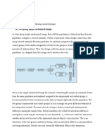 (A) Two Group Simple Randomized Design