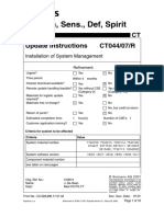 Emotion, Sens., Def, Spirit: CT044/07/R Update Instructions CT