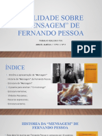 Oralidade Sobre "A Mensagem" de Fernando Pessoa