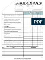 21.0 Daily Checklist For Electrically Powered Tools - Circular Saw