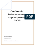 Case Scenario 1 Pediatric-Community Acquired Pneumonia P-Cap