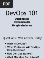 Devops 101: Ernest Mueller @ernestmueller