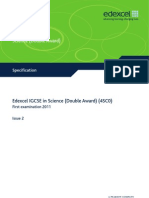 IGCSE 2009 Science Double Award 4SC0 Specification ISSUE 2 March09