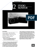 JBL 4412 Studio Monitor Manual