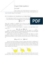 Chapter 4 Static Equilibrium: 4.1 The Important Stuff