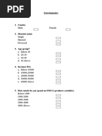 Male Female: Questionnaire