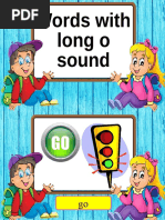 Words With Long o Sound