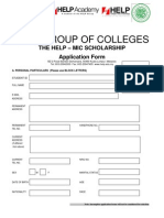 MIC Scholarship Application Form 2011