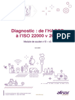 Diagnostic de l'HACCP À l'ISO 22000 V 2018