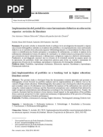 Implementación Del Portafolio Como Herramienta Didáctica en Educación Superior.