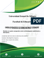 Tarea de Metodologia de La Investigación Cientifica (Cuadro Comparativo Entre La Investigacion Exploratoria y Descriptiva)