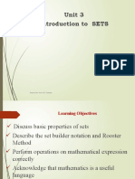 Unit 3.1 Introduction To Sets