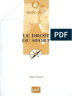 Le Droit Du Sport