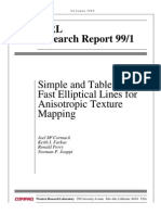 WRL Research Report 99/1: Simple and Table Feline: Fast Elliptical Lines For Anisotropic Texture Mapping