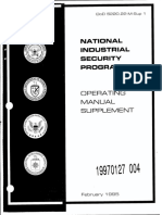 National Industrial Program: Operating Manual Supplement