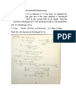 Question Papers of Environmental Engineering Solution