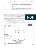 Matrices Semejantes, Simétricas, Diagonalización