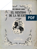 El Sentido y La Muerte. José Ferrater Mora