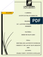 Historia de Las Instituciones de Credito y de Las Op. Bancarias en Mex