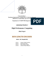 Run Length Encodin: High Performance Computing