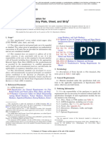 Nickel-Copper Alloy Plate, Sheet, and Strip: Standard Specification For