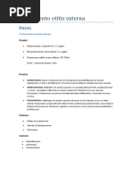 Tratamiento Otitis Externa