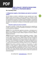 LECTURA 3 Obligaciones Legales y Deontológicas