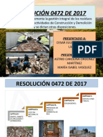 Exposición - Resolución 0472 de 2017