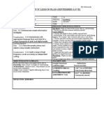 Year 5 Civic Lesson Plan (September-Love) : Content Standard