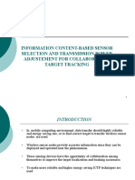 Information Content-Based Sensor Selection and Transmission Power Adjustement