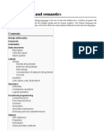 Python Syntax and Semantics