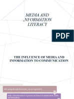 The Influence of Media and Information To Communication