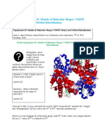 Experiment 19: Models of Molecular Shapes, VSEPR Theory and Orbital Hybridization