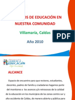 Hablemos de Educación en Comunidad Villamaria