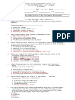 English 7 Second Summative Test