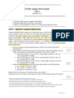 E3-238: Analog VLSI Circuits Lab 2: Instructions