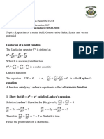 Laplacian, Conservative Field (Lecture 7)