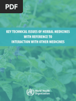 2021 - WHO Key Technical Issues of Herbal Medicines With Reference To Interaction With Other Medicines With Others Medicines