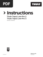 Instructions: Thule Tepui Low-Pro 2 Thule Tepui Low-Pro 3